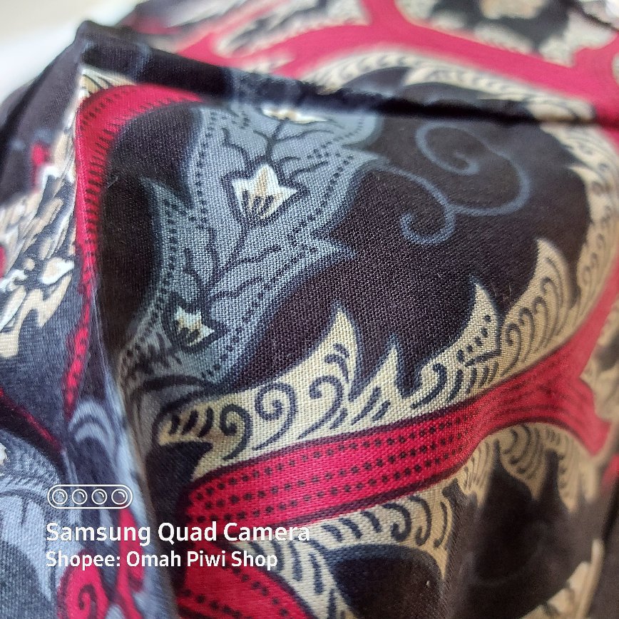 Odza Kemeja Batik Pria Slim Fit Modern Mewah Lengan Pendek Slimfit Delsiwa