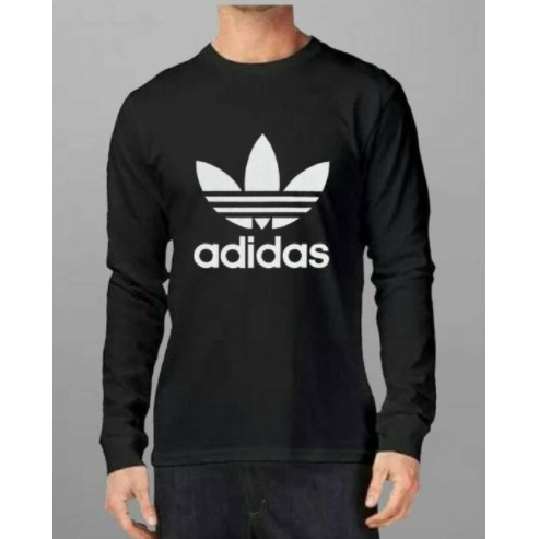 KAOS BAJU LENGAN PANJANG FASHION BRANDED PRIA WANITA ADIDAS COMBED 30S