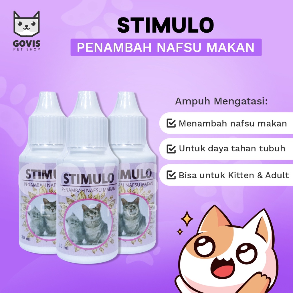 Stimulo Vitamin Penambah Nafsu Makan Kucing 30 ML