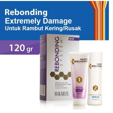 Makarizo Rebonding System - Obat Bonding Rambut - 120GR