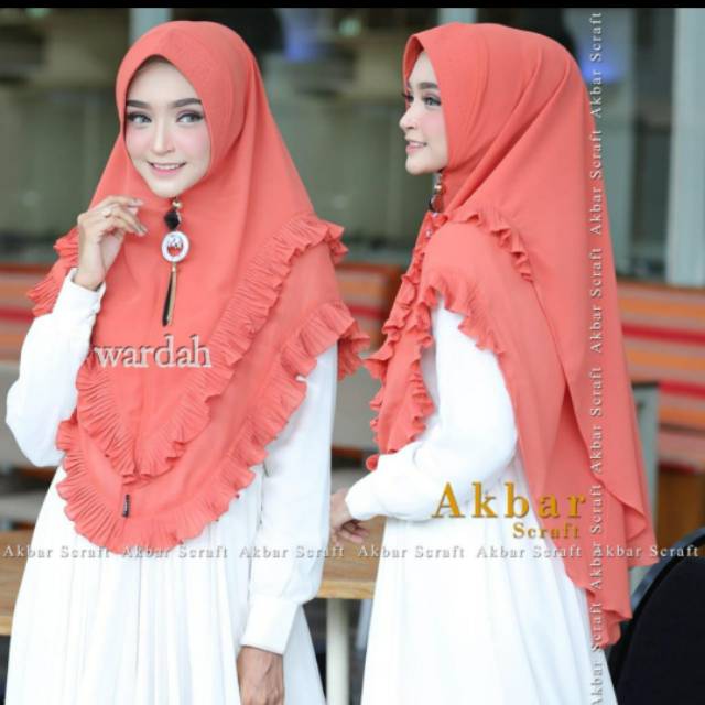 Hijab khimar wardah by akbar ori termurah