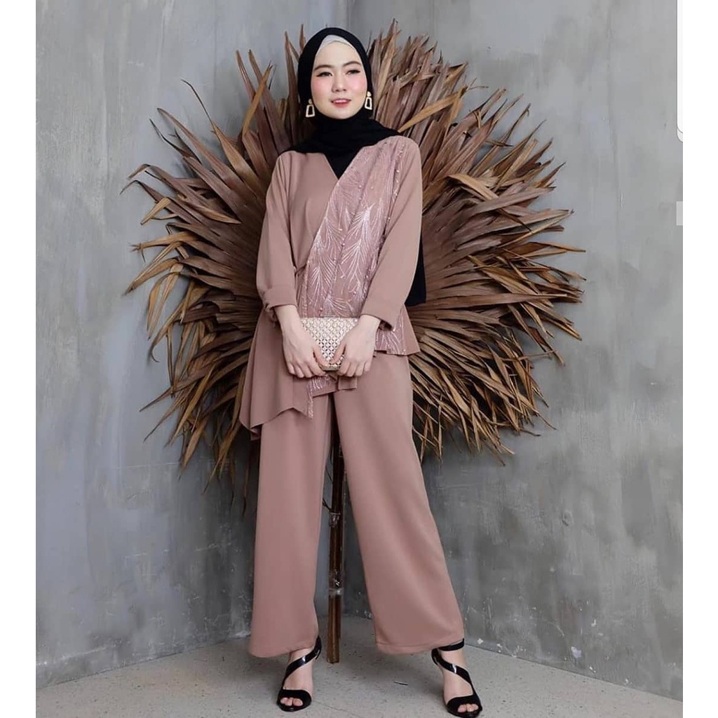 FAR.co Felagia Set / Setelan Wanita / Jumpsuit Wanita / Fashion Wanita / Setelan Muslim / Tunik / Ba