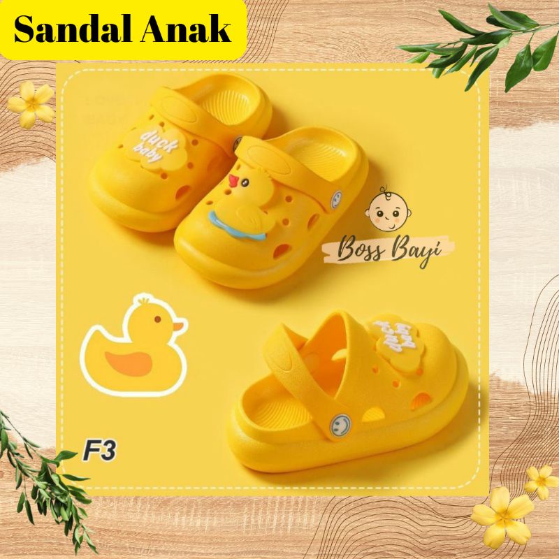 Sandal Bakpao Anak / Sandal Bapao / Sandal Selop Karet