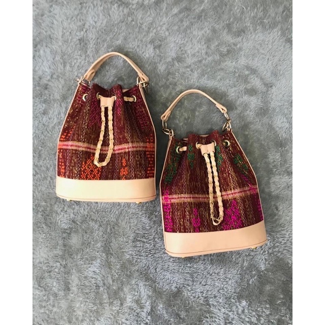 TAS SERUT BUCKETBAG ETNIK TENUN ULOS SADUM