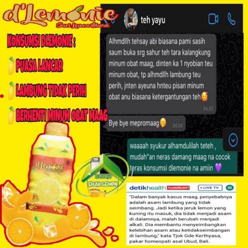 

SARILEMON MURNI UNTUK MENAIKAN BB, DIET, KESEHATAN (hanya beda di cara konsumsi