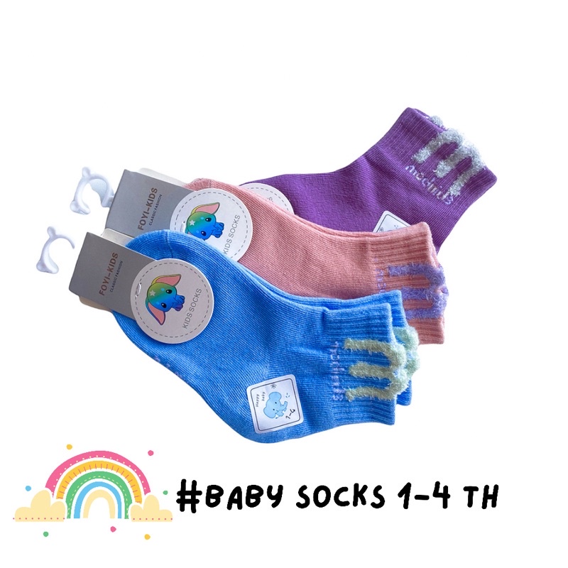 Kaos Kaki Anak Bayi Laki Laki Perempuan Cowok Cewek 1-4 Tahun Korea Lucu / Kaus Kaki Pendek Semata Pendek Angkle Socks Semata Kaki Anak Laki Laki Perempuan / Aksesoris Sepatu Anak