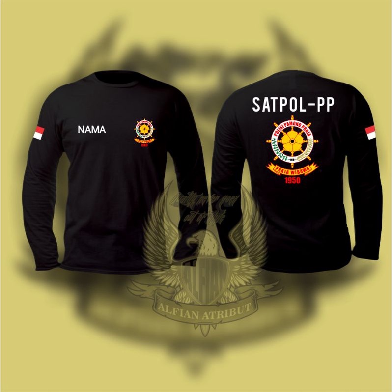KAOS SATPOL PP,kaos atasan satpol-pp lengan panjang