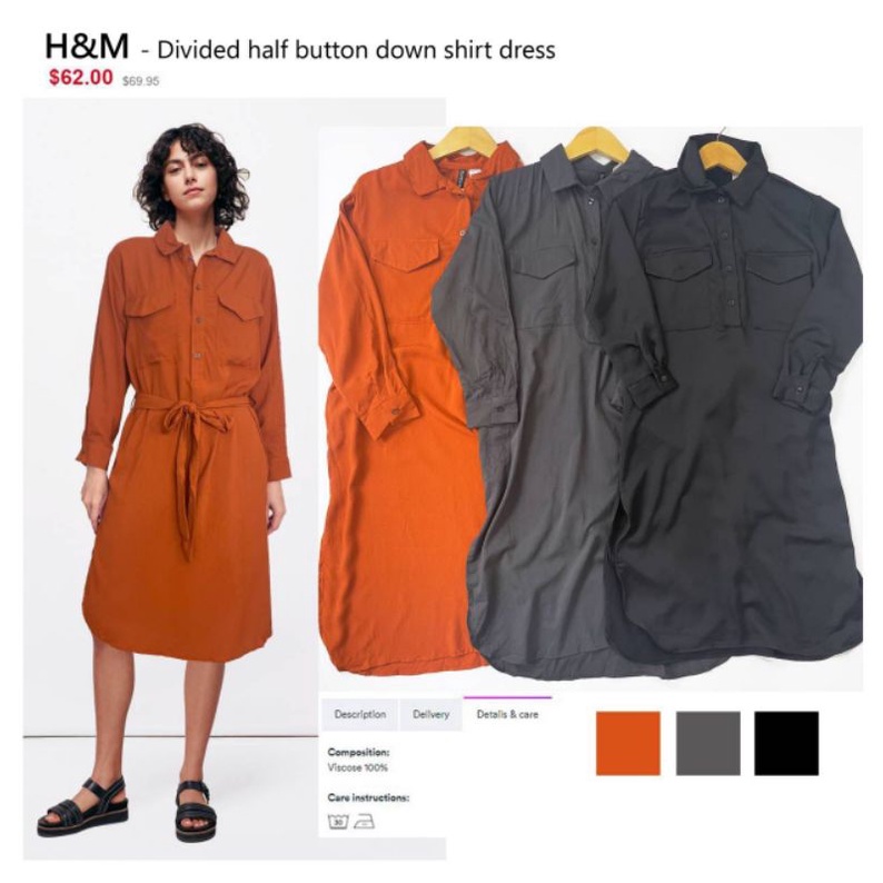 Hm loose shirt dress