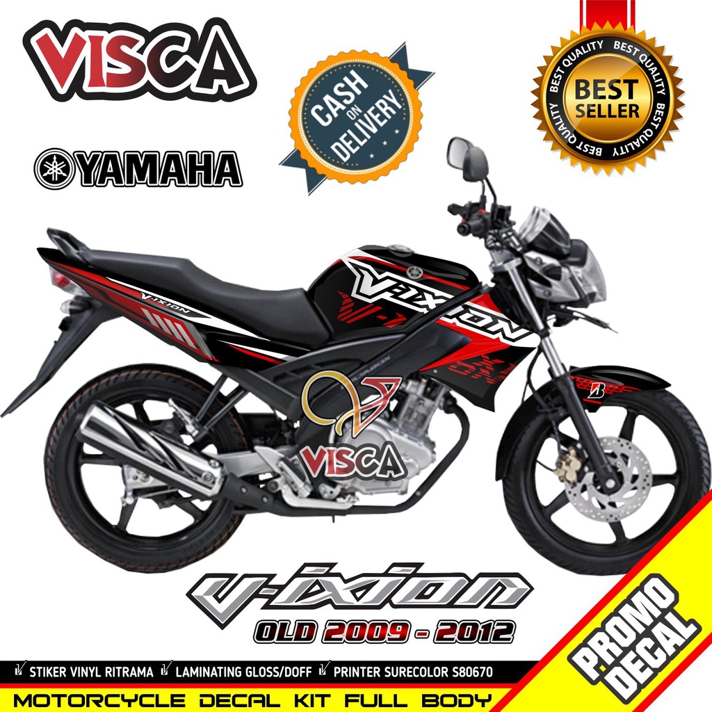 Decal Vixion Old Full Body Stiker Vixion Old Full Body Striping Vixion Old Variasi Keren Decal Holog