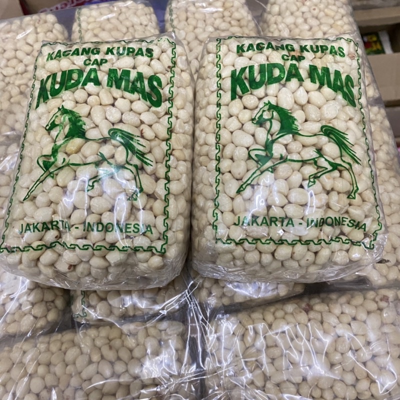 

(600gr) Kacang Kupas/ Kacang Tanah Kupas/ Kacang Tanah/ Kacang Kupas Cap Kuda Mas