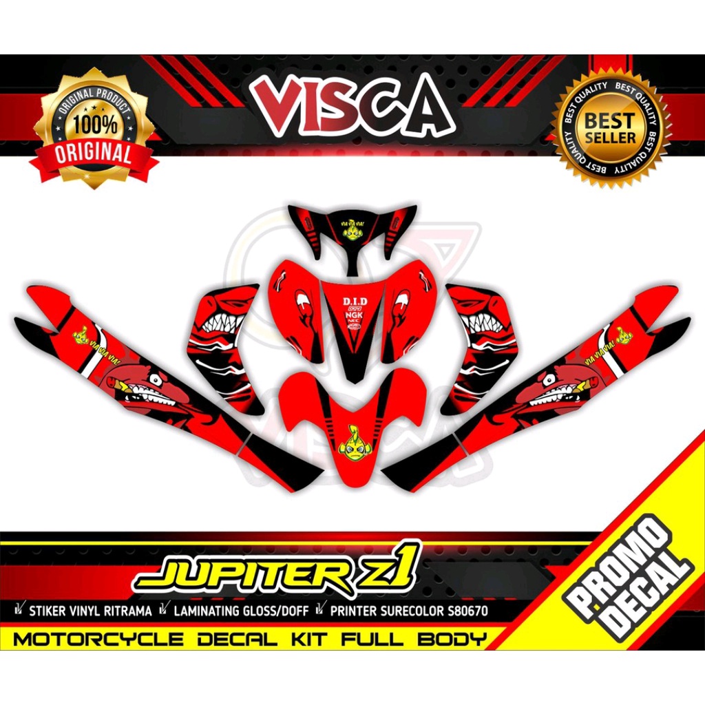 Decal Stiker Jupiter Z1 Striping Jupiter Z1 Shark Grade B