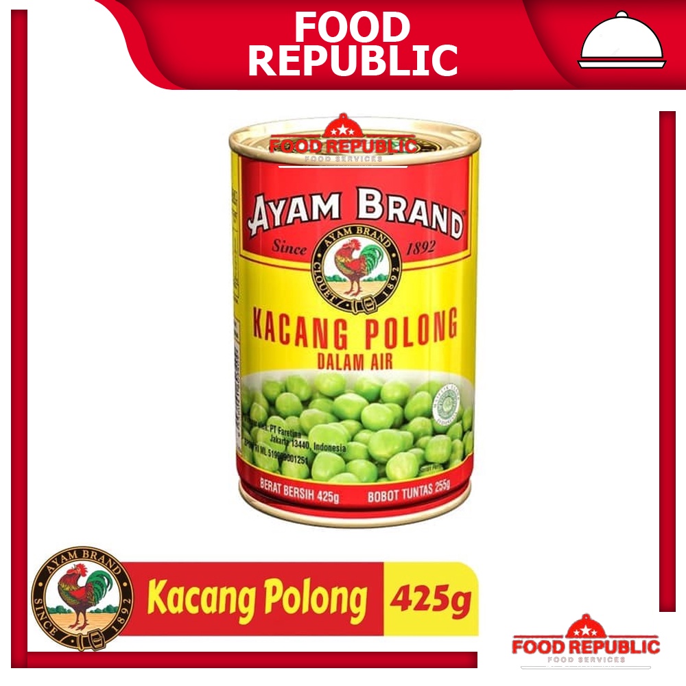 AYAM BRAND KACANG POLONG 425 GR PROCESSED PEAS IN WATER KALENG HALAL