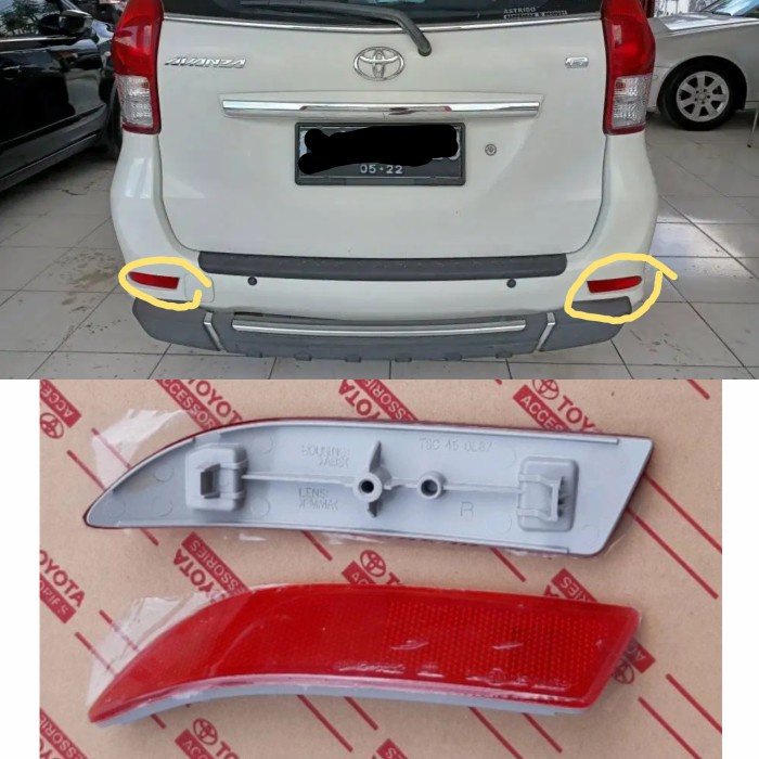 Lampu Reflektor Bumper Belakang Mobil Avanza Rush Terios Rush