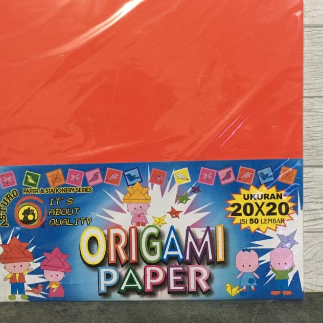 

☊ kertas lipat origami asturo 20x20 isi 50 lembar ۩