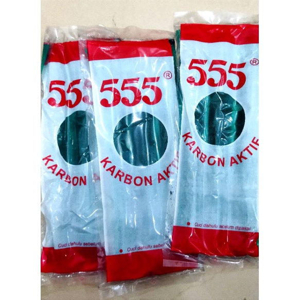 Media filter karbon aktif panjang pendek merk 555