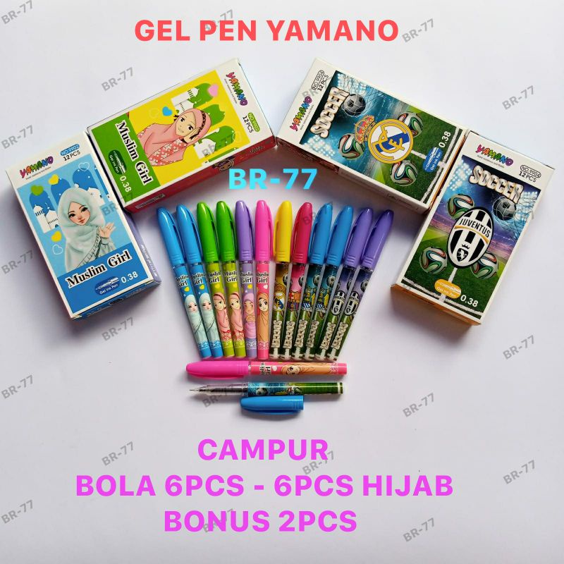 

PULPEN YAMANO 0.38MM FANCY HIJAB (12PCS )