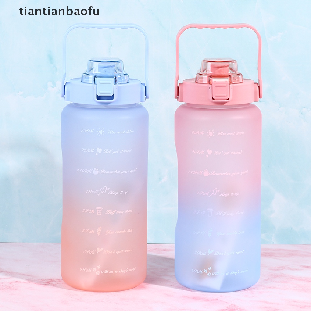 Botol Air Minum Dengan Sedotan Penanda Waktu Untuk Olahraga