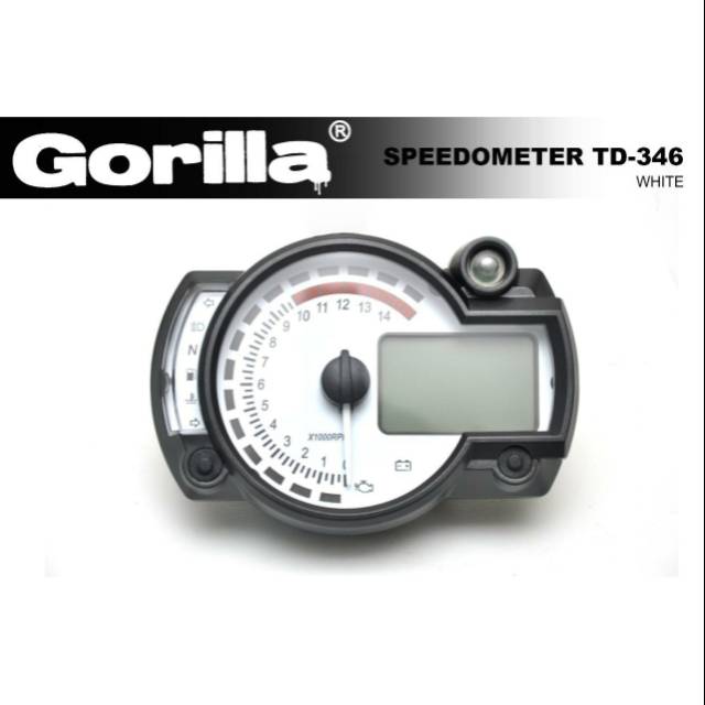 Spedometer digital koso rx2n layar putih PNP cb
