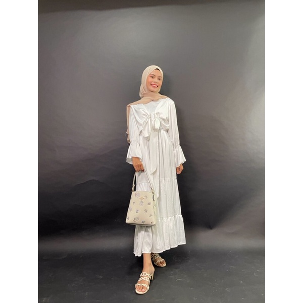 ARISHA DRESS / DRESS LEBARAN / DRES KONDANGAN / ARMANI SILK DRESS