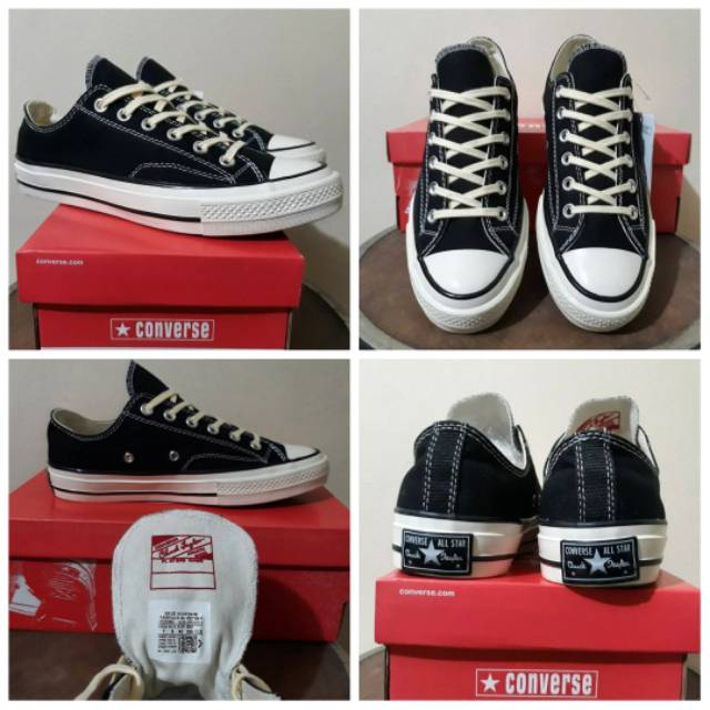 SEPATU CONVERSE 70S 70S BLACK WHITE OFF GRADE ORIGINAL PREMIUM BNIB MADE IM VIETNAM