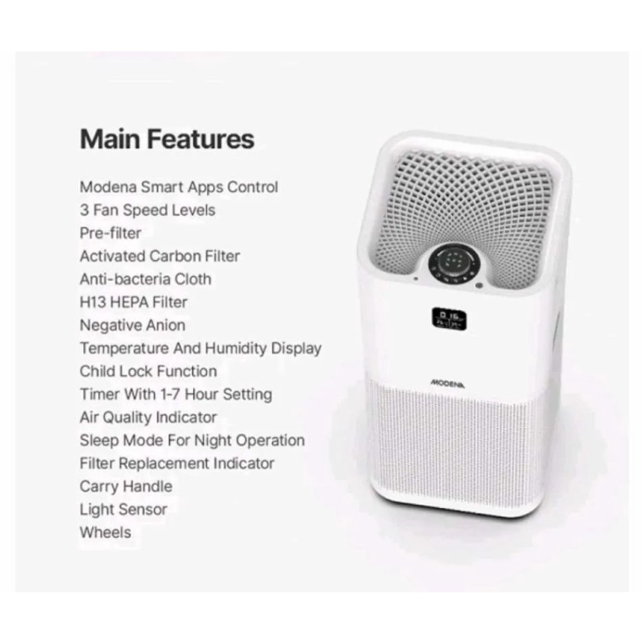 AIR PURIFIER MODENA AP 6034 SKY - WITH MODENA SMART APPS CONTROL