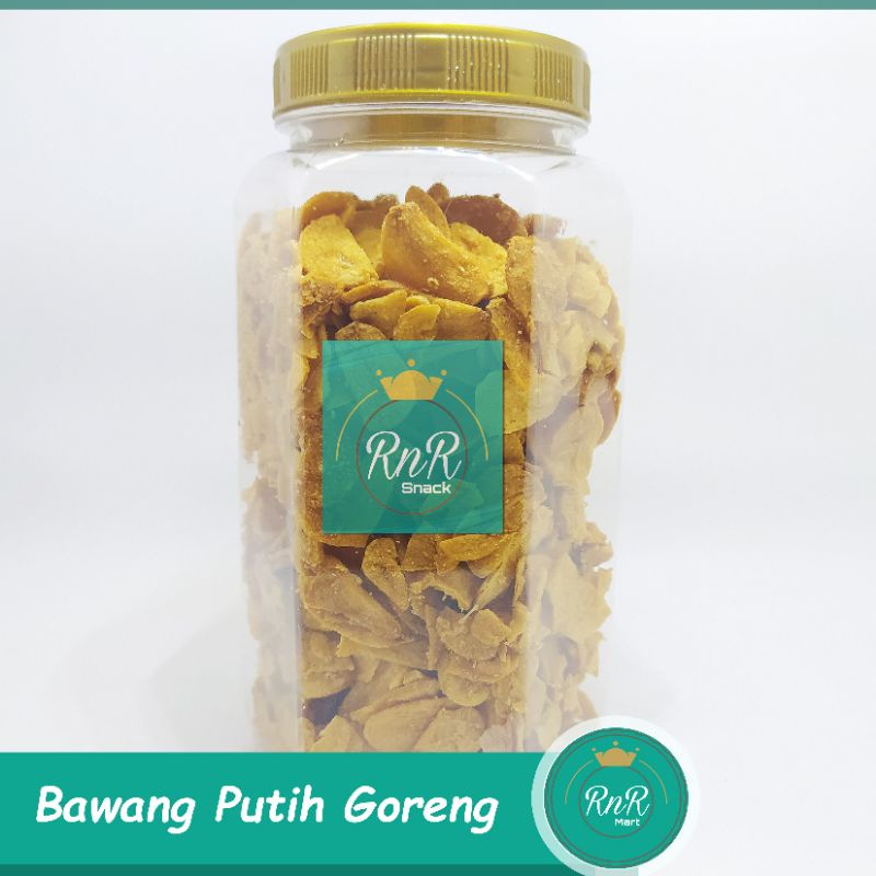

RnR Mart - Bawang Putih Goreng Kemasan Toples 200 Gram Pelengkap Makanan dan Masakan