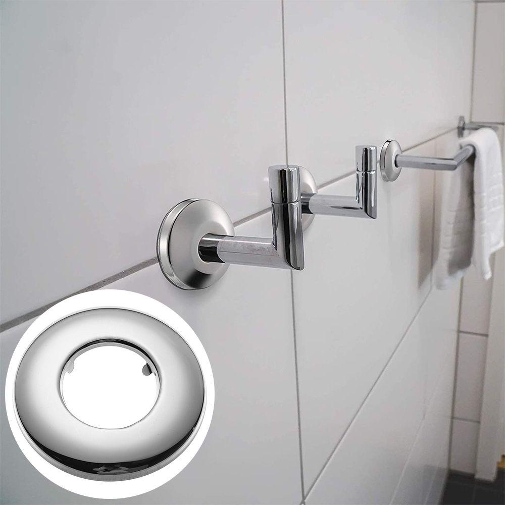 Preva Kran Penutup Hias Penutup Shower Dapur Flange Cover Chrome Aksesoris Kran