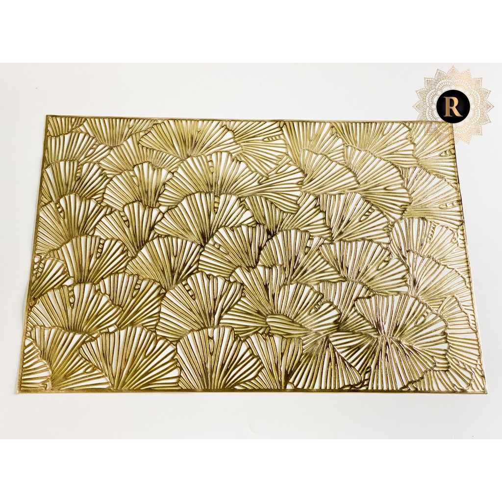 TAPLAK MEJA PLACEMAT PVC GOLD MUTIFUNGSI