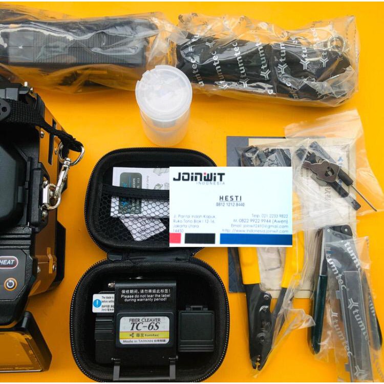 FUSION SPLICER TUMTEC 17H splicing tumtech 17 H sambung lengkap FTTH FIBER OPTIC FO