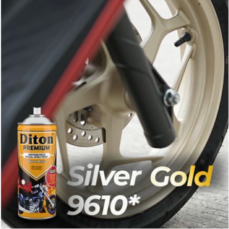 Pilox Diton Premium 9610 Silver Gold 400ml Cat Pilok Pylox Silfer Emas Metallic Metalic Metalik