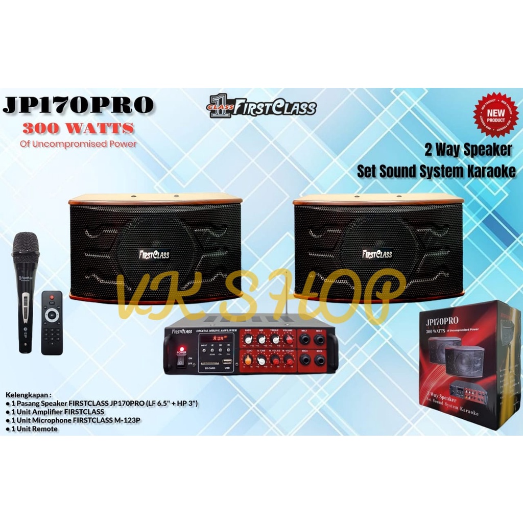 PAKET SOUNDSYSTEM FIRSTCLASS JP170PRO JP 170 PRO JP 170PRO ORIGINAL FIRST CLASS