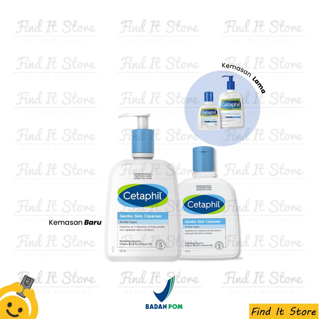 Cetaphil Gentle Oily Skin Cleanser Sabun Cuci Muka 59ml 125ml 250ml 500ml 1L 59 125 250 500 BPOM