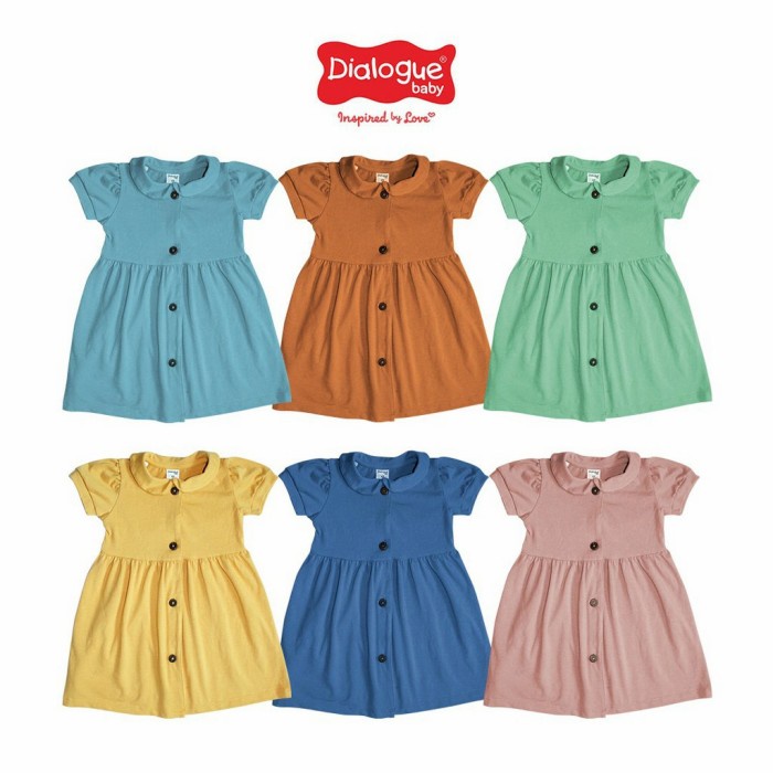 Dialogue baby hanako collar dress / Baju Anak Perempuan