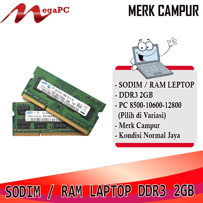 SODIM Ram Laptop DDR3 2Gb