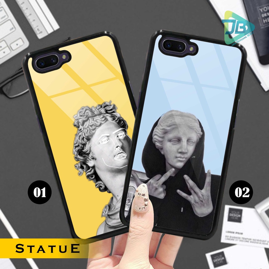 HARDCASE 2D GLOSSY STATUE OPPO VIVO XIAOMI SAMSUNG REALME IPHONE ALL TYPE JB4698