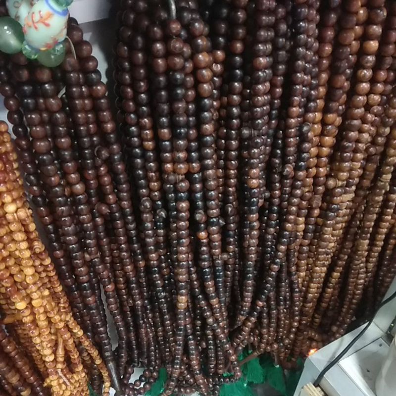 Tasbih kayu gaharu-gaharu wangi-gaharu kalimantan 99 Ukuran 6mm 8mm 10mm