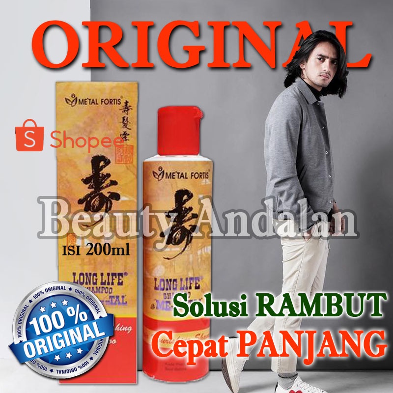 [ ORIGINAL 100% ASLI ] Sampo Metal Pemanjang Rambut Original Shampoo Metal Fortis Hair Living Shampo