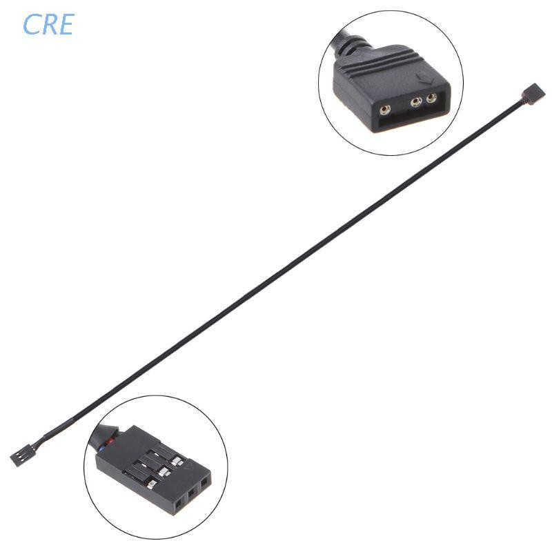 Cre Kabel Adapter Konektor 5v 3pin Rgb Vdg Untuk Motherboard 5v 3pin Vdg Ke Normal 3pin