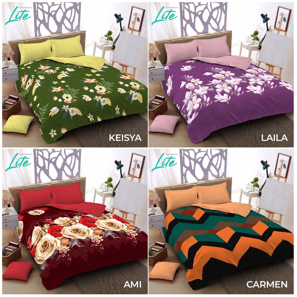 Kintakun LITE Bed Cover Set SPREI FLAT Uk. 180x200