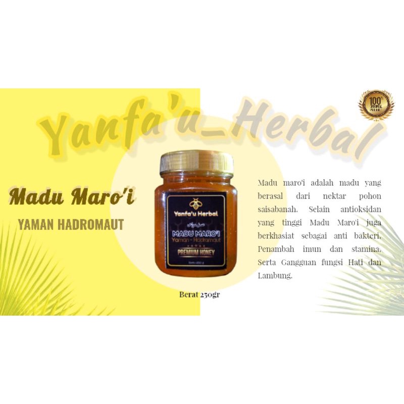 

Madu Yaman Maro'i 250gr