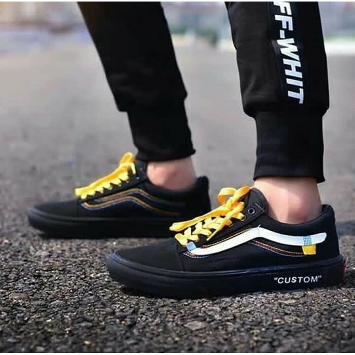 vans old skool x off white custom