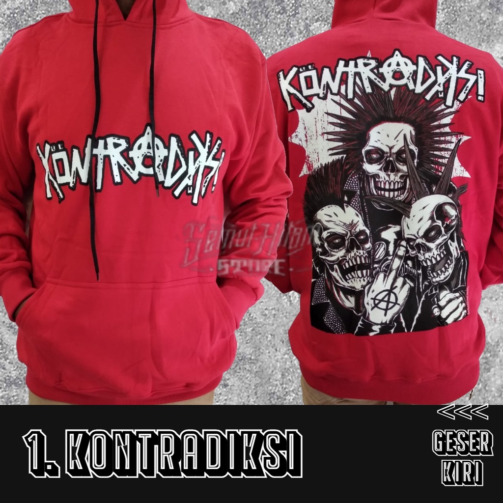 [GESER KIRI] Sweater Hoodie Band Punk Lokal Bandung Prapatan Rebel ORIGINAL DISLAW KONTRADIKSI
