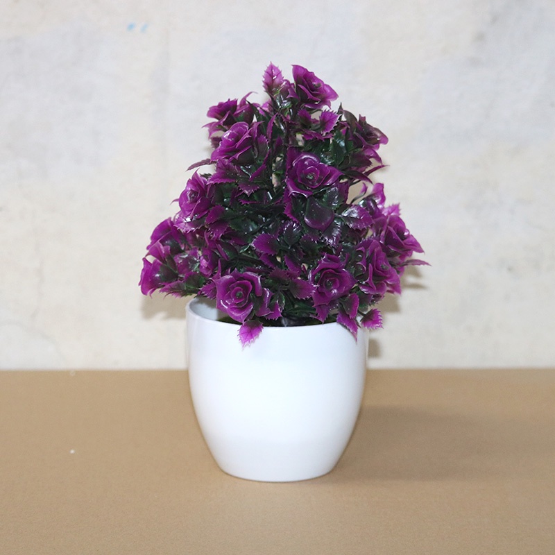 Retaily PT43 Pot Tanaman Hias Bunga Hias Plastik Ornamen Pot Bongsai Artificial Flower Decoration