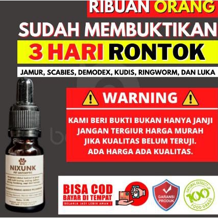 Best Nixunk Tetes 10 ml | Obat Jamur Kucing, Anjing, Kelinci. Obat LUKA