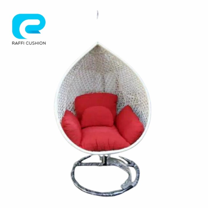 cover kain kursi ayunan gantung rotan