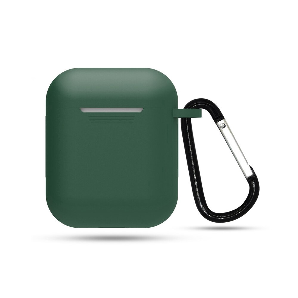 Case Earphone Bahan Silikon Dengan Carabiner Untuk I12/I9S/I11 Tws-Hijau tentara