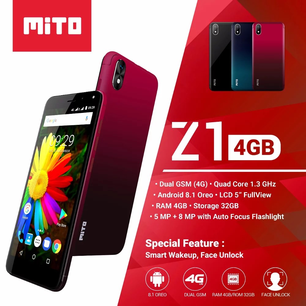 Mito Z1 Ram 4 32gb Garansi Resmi Shopee Indonesia