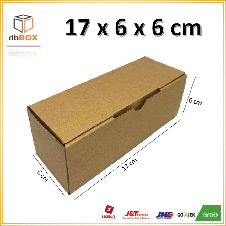 

Kardus 17 x 6 x 6 cm --box Die Cut dan easy usage--