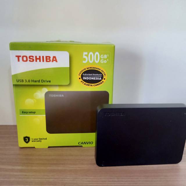 Harddisk eksternal toshiba 500GB