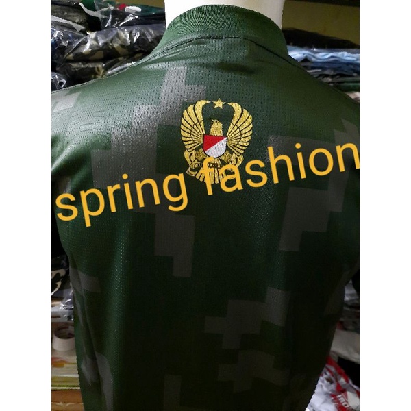 Kaos Kasad PDH Hijau - Kaos Kasad TNI - Kaos Dryfit Kasad TNI - Kaos Jersey Kasad TNI